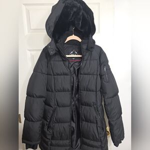 WOMENS HFX Coat With Removable Black Fur Lined Hood